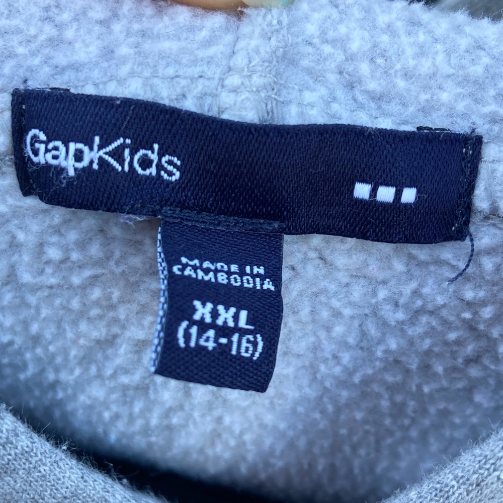 Gap Factory Girls Gray and Pink Hoodie